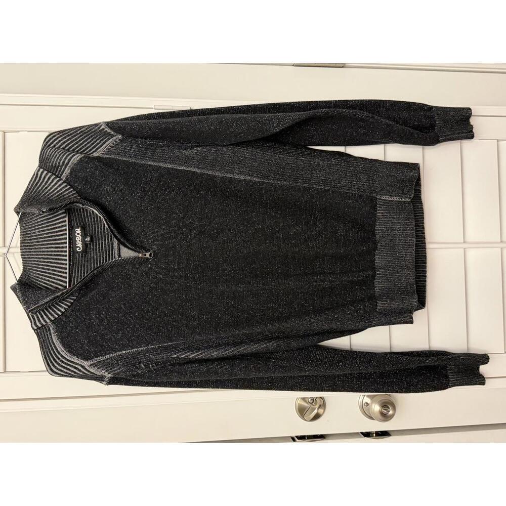 Carbon quarter zip pullover size Large